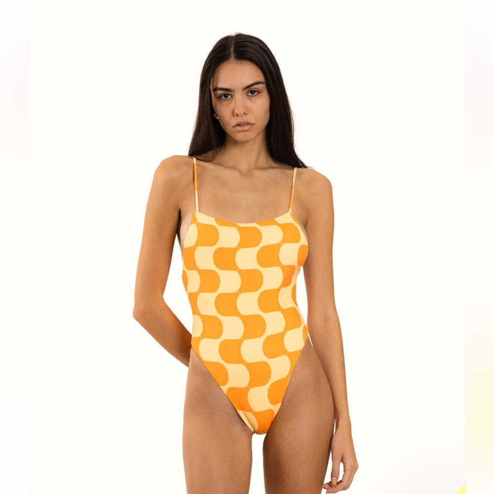 NWT Duvin Golden Hour One Piece Swimsuit size Large